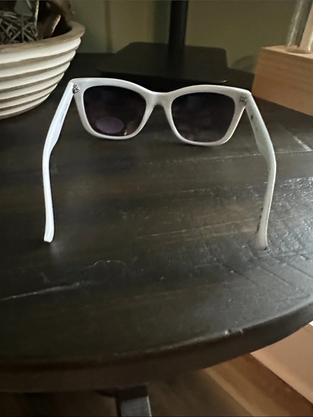 Juicy Couture Black and White Isaac Wayfarer Sunglasses